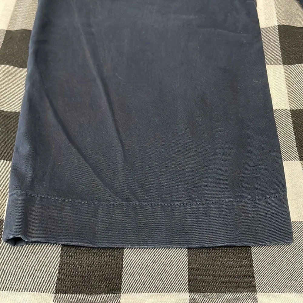 Polo Ralph Lauren Preston Chino Casual Pants 38 x 29 Short Navy Blue Red Pony - Picture 10 of 11